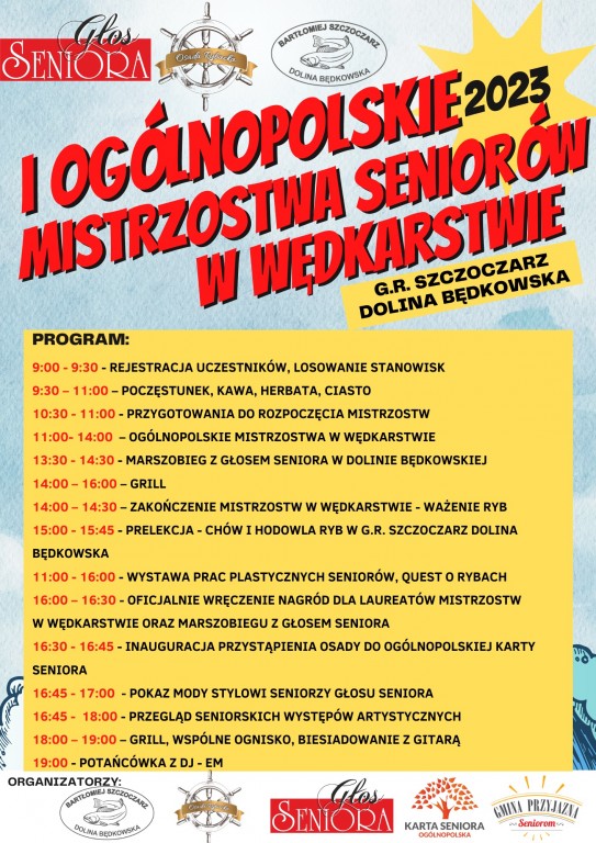 Program I Ogólnopolskich Mistrzostwach Seniorów w Wędkarstwie