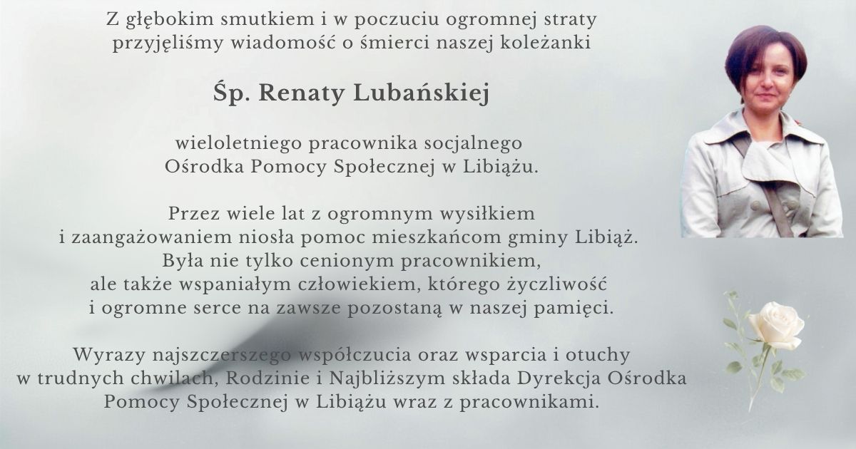 Ostatnie pożegnanie Śp. Renaty Lubańskiej
