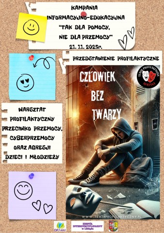 Plakat Człowiek bez twarzy