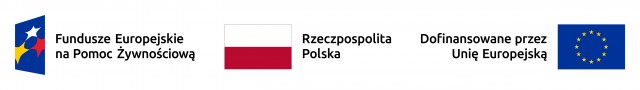 Oznakowanie Fundusze Europejskie na Pomoc Żywnościowa