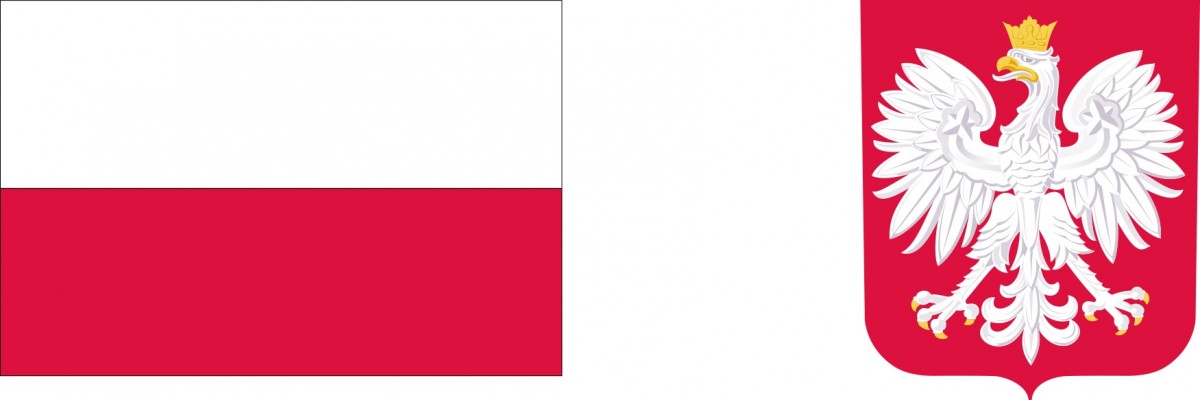 barwy Rzeczypospolitej Polskiej i wizerunek godła Rzeczpospolitej Polskiej